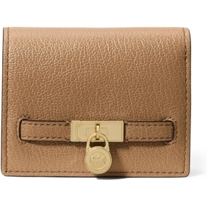 Michael Kors Hamilton Small Compact Wallet, Gold-Tone Hardware/MK Signature Coated Twill/Vanilla/Acorn(Gold-tone Hardware/Urbino Leather/Husk)