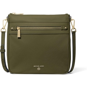 Michael Kors Jet Set Charm Large Crossbody Bag(Gold-tone Hardware/Milano Nylon/Ivy)