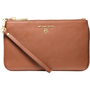 Michael Kors Jet Set Charm Medium Top Zip Wristlet(Gold-tone Hardware/Luggage)