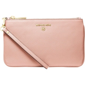 Michael Kors Jet Set Charm Medium Top Zip Wristlet(Gold-tone Hardware/Soft Pink)