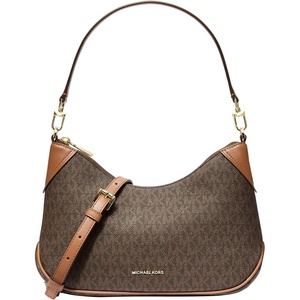 Michael Kors Jet Set Medium Convertible Pouchette Crossbody(Brown/Acorn)