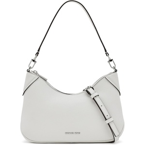 Michael Kors Jet Set Medium Convertible Pouchette Crossbody(Optic White)