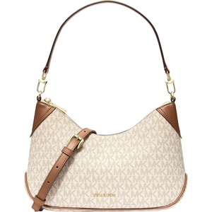 Michael Kors Jet Set Medium Convertible Pouchette Crossbody(Vanilla/Acorn)