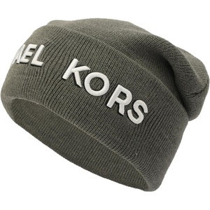 Michael Kors Men’s Embroidered Shadow M Kors Cuff Hat(Ash Melange)