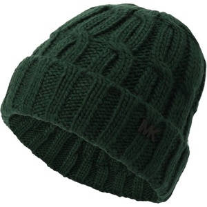 Michael Kors Men’s V Cable Watch Cap, Comfortable & Warm Beanie & Accessory Hat for Cold Weather(Dark Emerald)