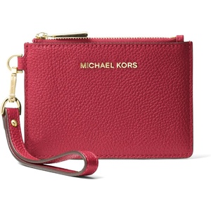 Michael Kors Mercer Small Coin Purse Luggage One Size(Deep Red)