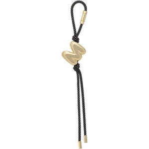 Michael Kors Metal Bubble Cord Charm(Gold-tone Hardware/Alphabet M Bubble Charm/Gold)