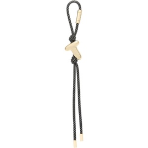 Michael Kors Metal Bubble Cord Charm(Gold-tone Hardware/Alphabet T Bubble Charm/Gold)