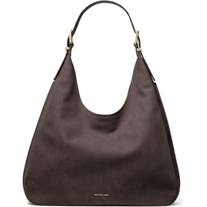 Michael Kors Nolita Large Hobo Shoulder Bag(Gold-tone Hardware/Chocolate)