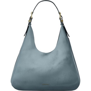 Michael Kors Nolita Large Hobo Shoulder Bag(Gold-tone Hardware/Leather/Chambray)