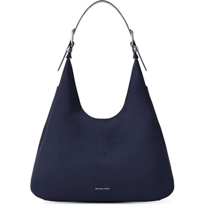 Michael Kors Nolita Large Hobo Shoulder Bag(Silver-tone Hardware/Nubuck Leather/Dress Blues)