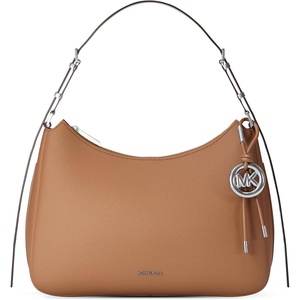 Michael Kors Nolita Medium Top Zip Convertible Shoulder Bag(Silver-tone Hardware/Matte Pebbled Leather/Luggage)