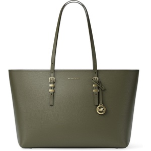 Michael Kors Quinn Large Tote(Gold-tone Hardware/Pebble Leather/Ivy)