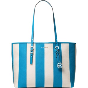 Michael Kors Quinn Large Tote(Silver-tone Hardware/Canvas/Milos Blue)
