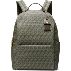 Michael Kors Sable Large Backpack, Gold-Tone Hardware/Birch(Gold-tone Hardware/Tonal Mk Signature Coated Twill/Ivy)