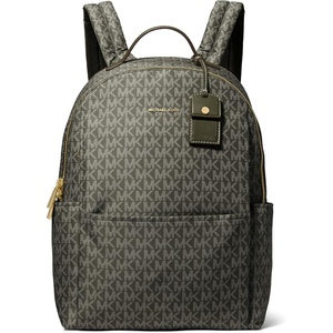 Michael Kors Sable Large Backpack, Gold-Tone Hardware/Birch(Gold-tone Hardware/Tonal Mk Signature Nylon/Ivy)