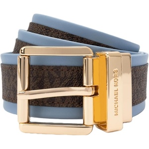 Michael Kors Women’s 1.5 Inch Reversible Logo Belt, Stylish Accessory for Everyday, Adjustable Fit(Blue)