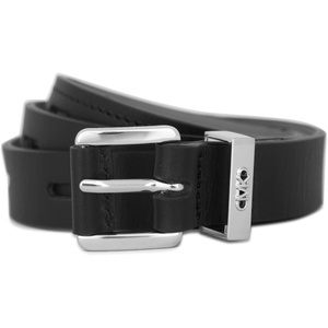 Michael Kors Women’s 25mm Non Reversible Belt(Black/Silver)