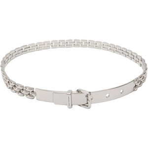 Michael Kors Women’s .7 Inch Chain Belt, Stylish Accessory for Everyday Wear, Adjustable Fit(Pol Nickel)