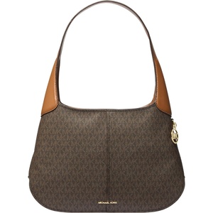 Michael Kors Women’s Alice Large Top Zip Shoulder Bag(Brown/Acorn)