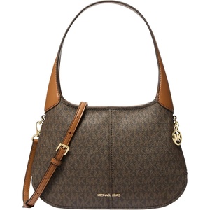 Michael Kors Women’s Alice Small Top Zip Shoulder Bag(Brown/Acorn)
