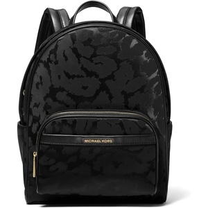 Michael Kors Women’s Bex Medium Backpack, Silver-Tone Hardware/Black(Black 1)