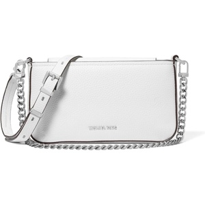 Michael Kors Women’s Bryant Small Convertible Crossbody Bag(Silver-tone Hardware/Optic White)