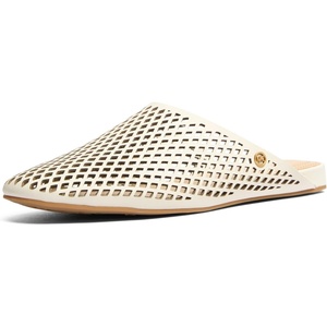Michael Kors Womens Cady Mule(Diamond Cut Leather/Eggshell)