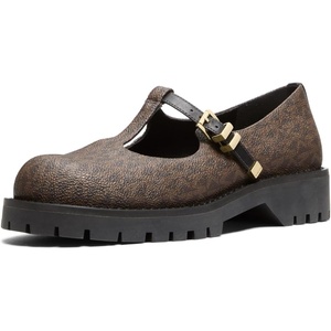 Michael Kors Women’s Darrington Mary Jane Flat(Brown/Black)