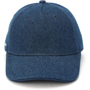 Michael Kors Womens Distressed Denim Baseball Cap, Stylish Hat & Fashion Accessory(Medium Blue)