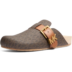 Michael Kors Womens Greer Mule(Mk Signature Coated Twill/Brown)