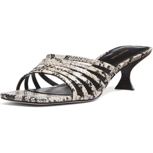 Michael Kors Women’s Haisley Kitten Heel Sandal(Natural)