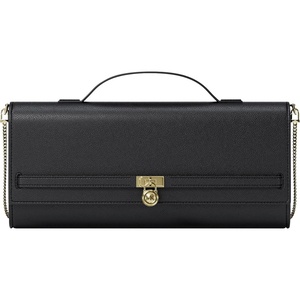 Michael Kors Women’s Hamilton Moderne Medium Top Handle Clutch(Black)