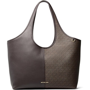 Michael Kors Women’s Henly Large Shopper Tote(Gold-tone Hardware/Leather/Chocolate)