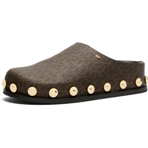 Michael Kors Women’s Hensley Mule(Signature Coated Twill/Brown)