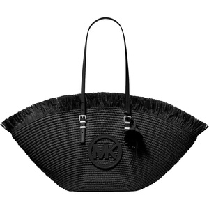 Michael Kors Women’s Isa Large Fan Tote(Black/Black)