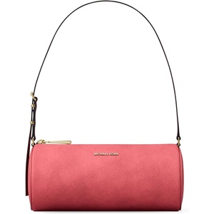 Michael Kors Women’s Izzy Small Barrel Pouchette(Gold-tone Hardware/Leather/Light Berry Sorbet)