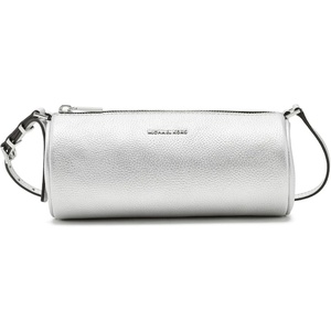 Michael Kors Women’s Izzy Small Barrel Pouchette(Silver)