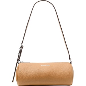 Michael Kors Women’s Izzy Small Barrel Pouchette(Silver-tone Hardware/Leather/Peanut)