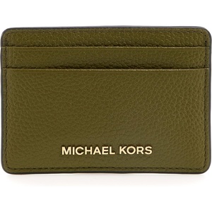 Michael Kors Women’s Jet Set Card Holder, Gold-Tone Hardware/Luggage(Pistachio)