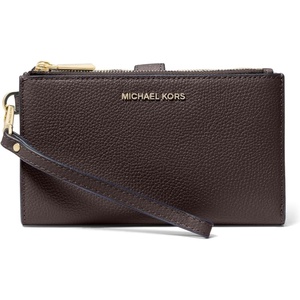 Michael Kors Women’s Jet Set Double Zip Wristlet(Chocolate)