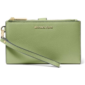 Michael Kors Women’s Jet Set Double Zip Wristlet(Light Sage)