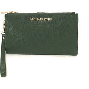Michael Kors Women’s Jet Set Double Zip Wristlet(Moss)