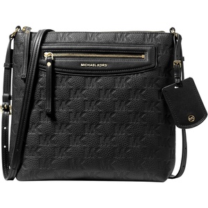 Michael Kors Women’s Jet Set Travel Large Top-Zip Crossbody(Black)