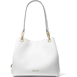 Michael Kors Women’s Kensington Shoulder Tote(Optic White)