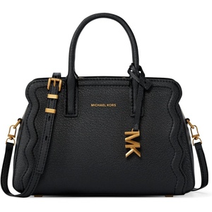 Michael Kors Women’s Laila Extra Small Crossbody Bag(Gold-tone Hardware/Leather/Black)
