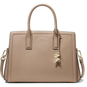 Michael Kors Women’s Laila Medium Satchel(Gold-tone Hardware/Birch)