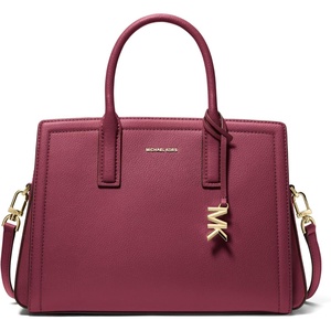 Michael Kors Women’s Laila Medium Satchel(Gold-tone Hardware/Mulberry)