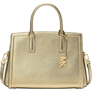 Michael Kors Women’s Laila Medium Satchel(Gold-tone Hardware/Pale Gold)