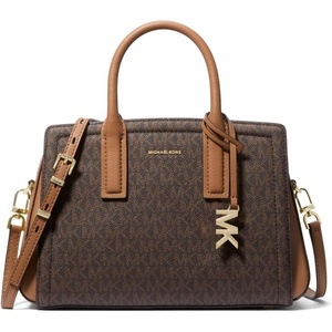 Michael Kors Women’s Laila Small Satchel(Gold-tone Hardware/Brown/Acorn)